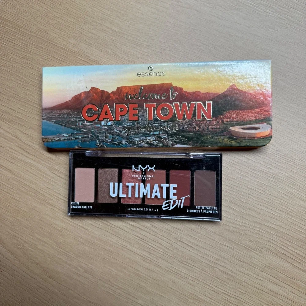 NYX Ultimate Edit Warm Neutrals & Essence Welcome to Cape Town Eyeshadow Palette